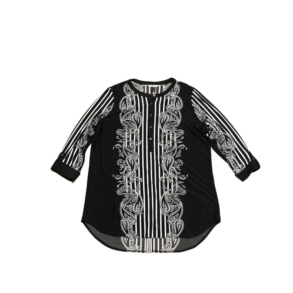 Nygard Womens large shirt patterned academia emo Dark goth core grunge artsy fun